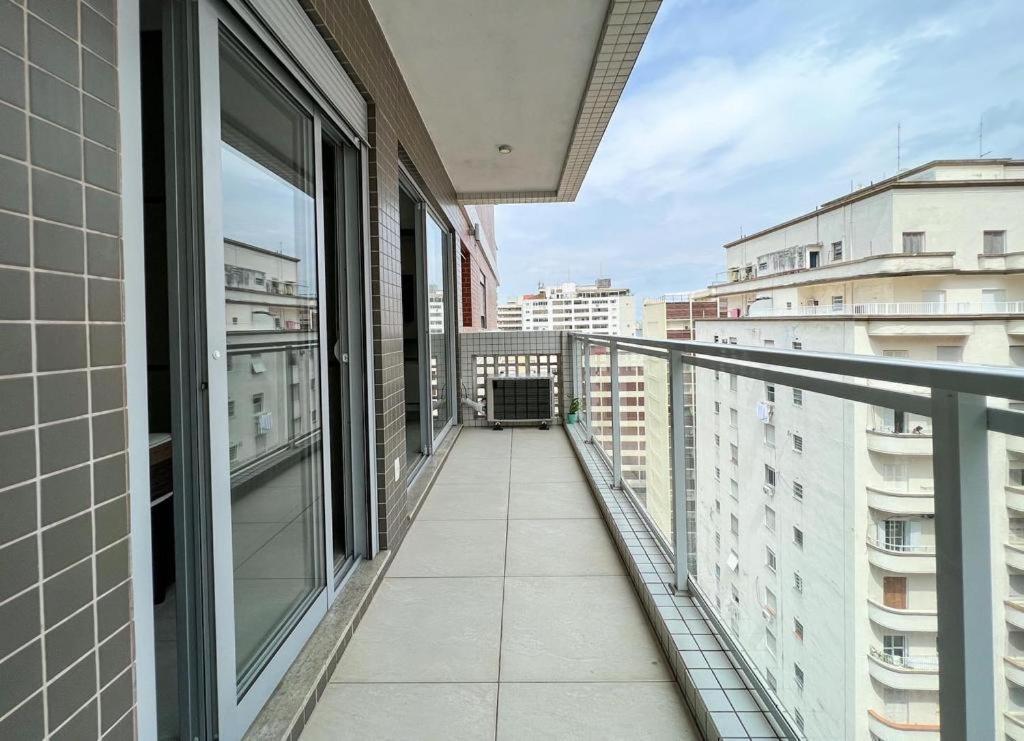 Flat Vista Mar Em Santos Apartment Exterior foto
