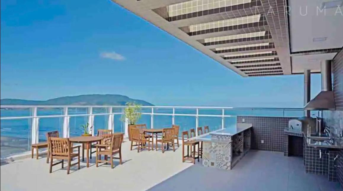 Flat Vista Mar Em Santos Apartment Exterior foto